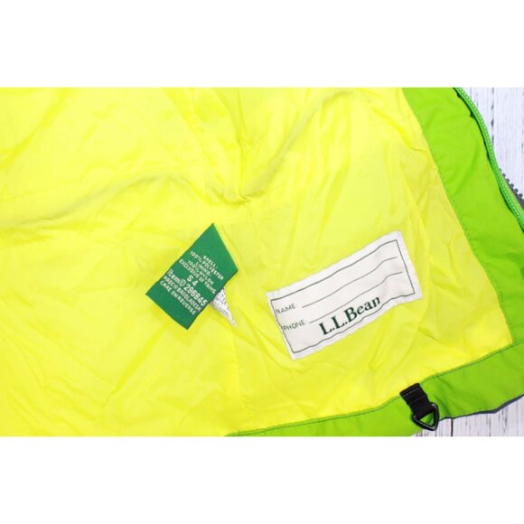 LL Bean Boys Green 3in1 Jacket Water Resistant Coat Green Shell Only Size S 4 - Picture 5 of 10